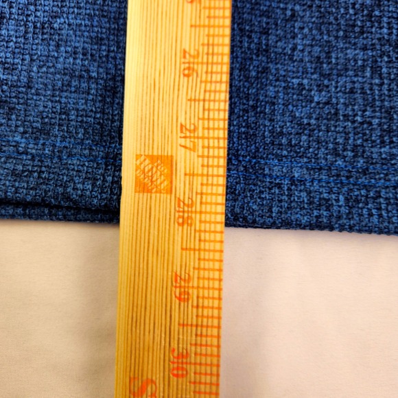 Spyder Men's Blue Black 1/4 Zip Fleece Pullover Athletic Sweater XL - Picture 4 of 8